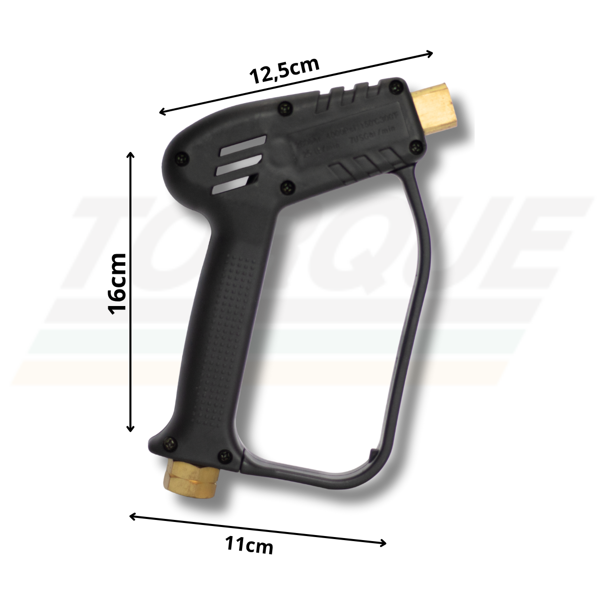 Pistola sem gatilho 25l/min | 280 bar | F1/4 x F3/8 Grandjet - 02.07.01.001 (Original)