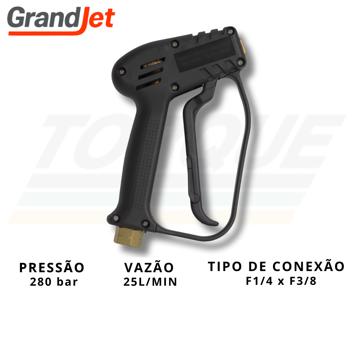 Pistola com gatilho TS2 280BAR | 4000PSI | F3/8 x F1/4 Grandjet - 02.07.01.004  (Original)