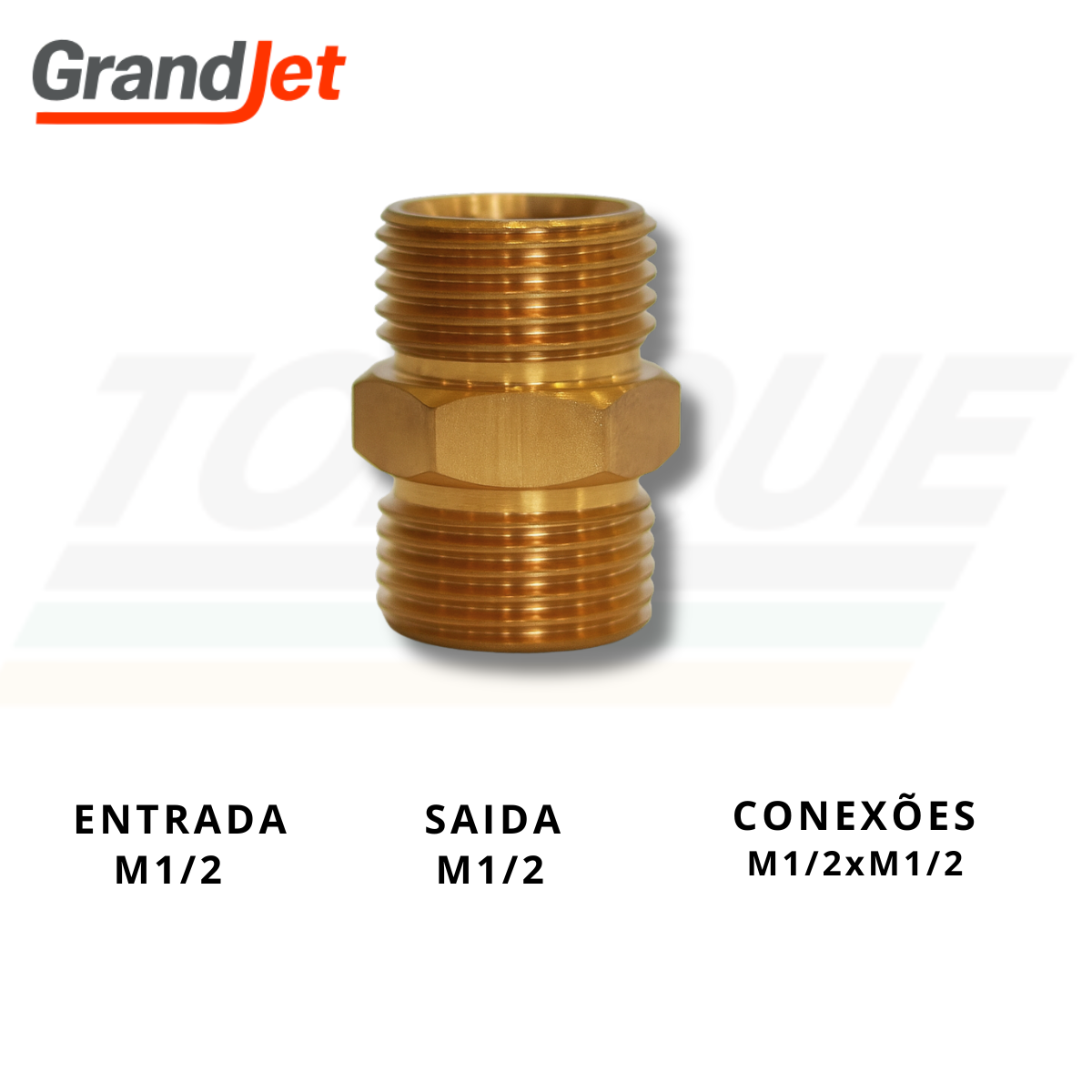 Conexão Nípel M1/2xM1/2 Grandjet - 02.07.08.011 (Original)