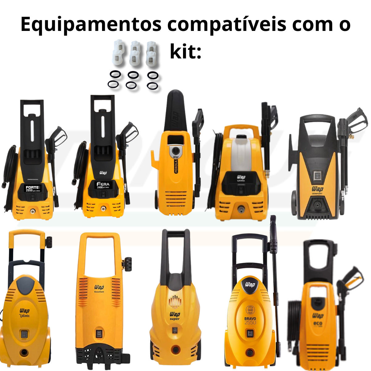 Kit Válvulas C/6 para Wap Bravo/Excell/Valent - VG70-36-40 (Original)