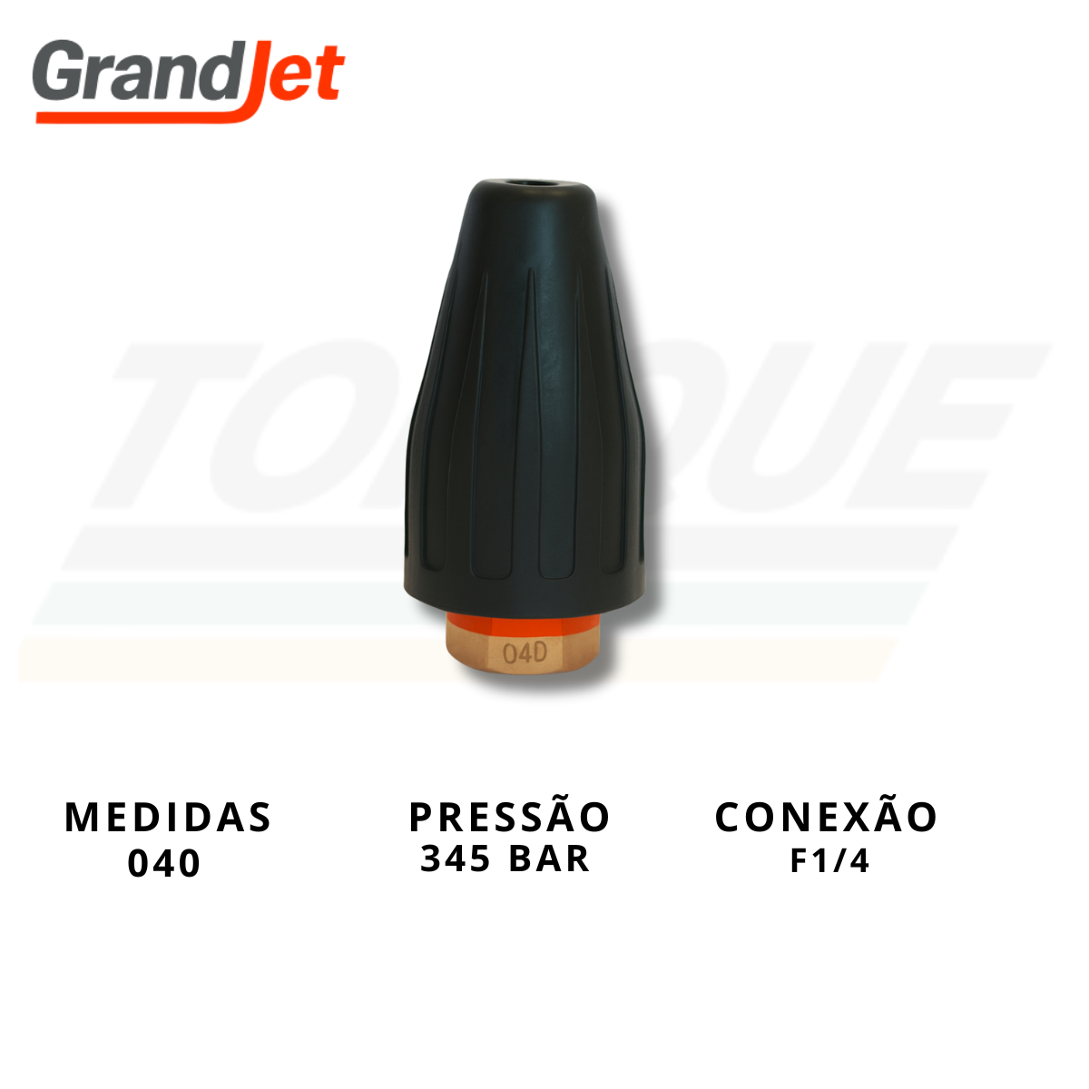 Bico Turbo/Rotativo de Cerâmica 040 | 345Bar GrandJet - 02.07.10.002 (Original)