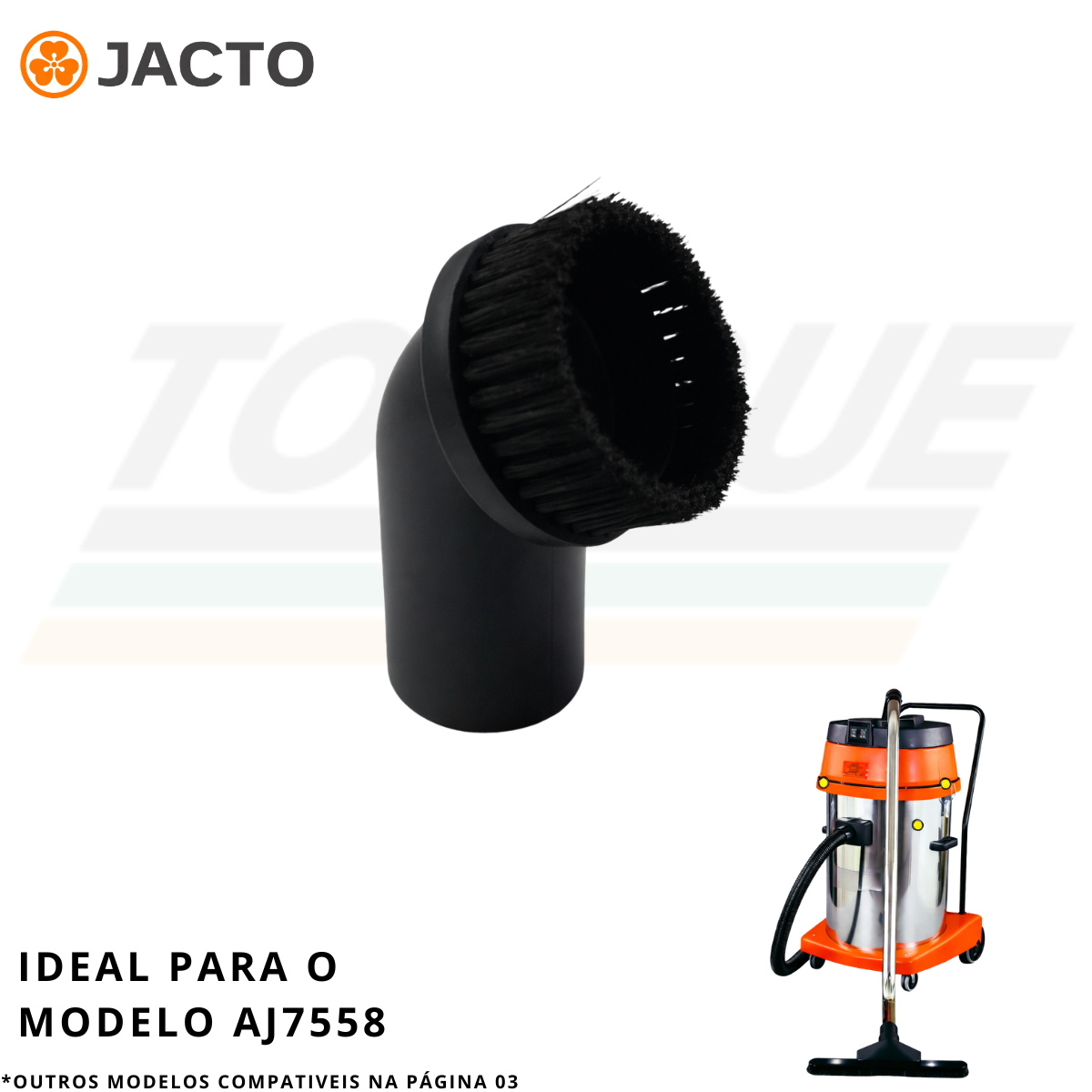 Bocal com Escova Redonda para Jacto AJ7558- 74103 (Original)