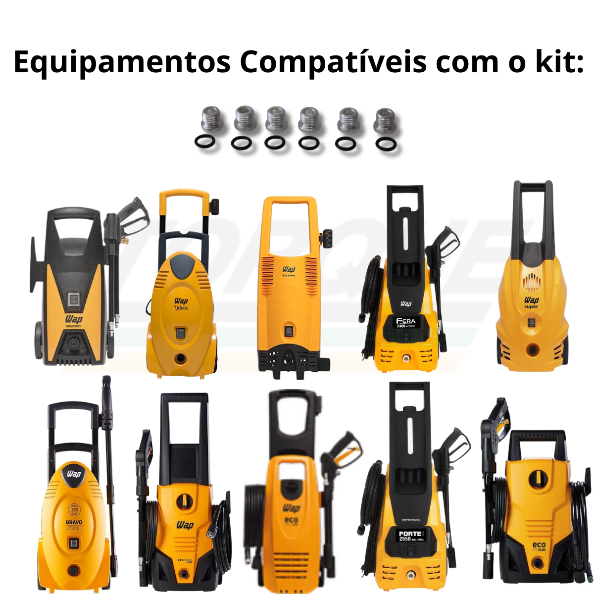 KIT N° 05 Tampões das válvulas S/P para Wap Bravo/Excell/Valent - VG70-41-42 (Original)