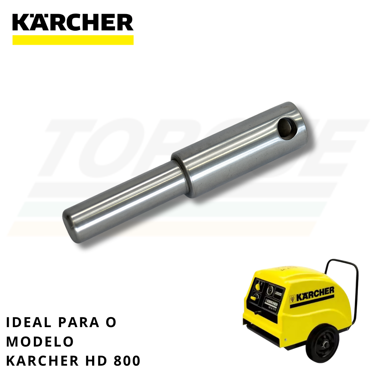 Pistão 20mm Cromado Karcher HD660/ HD800 - 9.369-075.0 (Original)