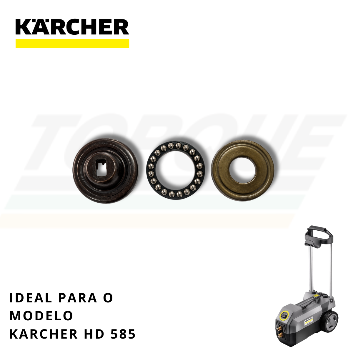 Kit Disco Oscilante Karcher HD585 110v Esfera 6,25 - 9.303-383.0 (Original)