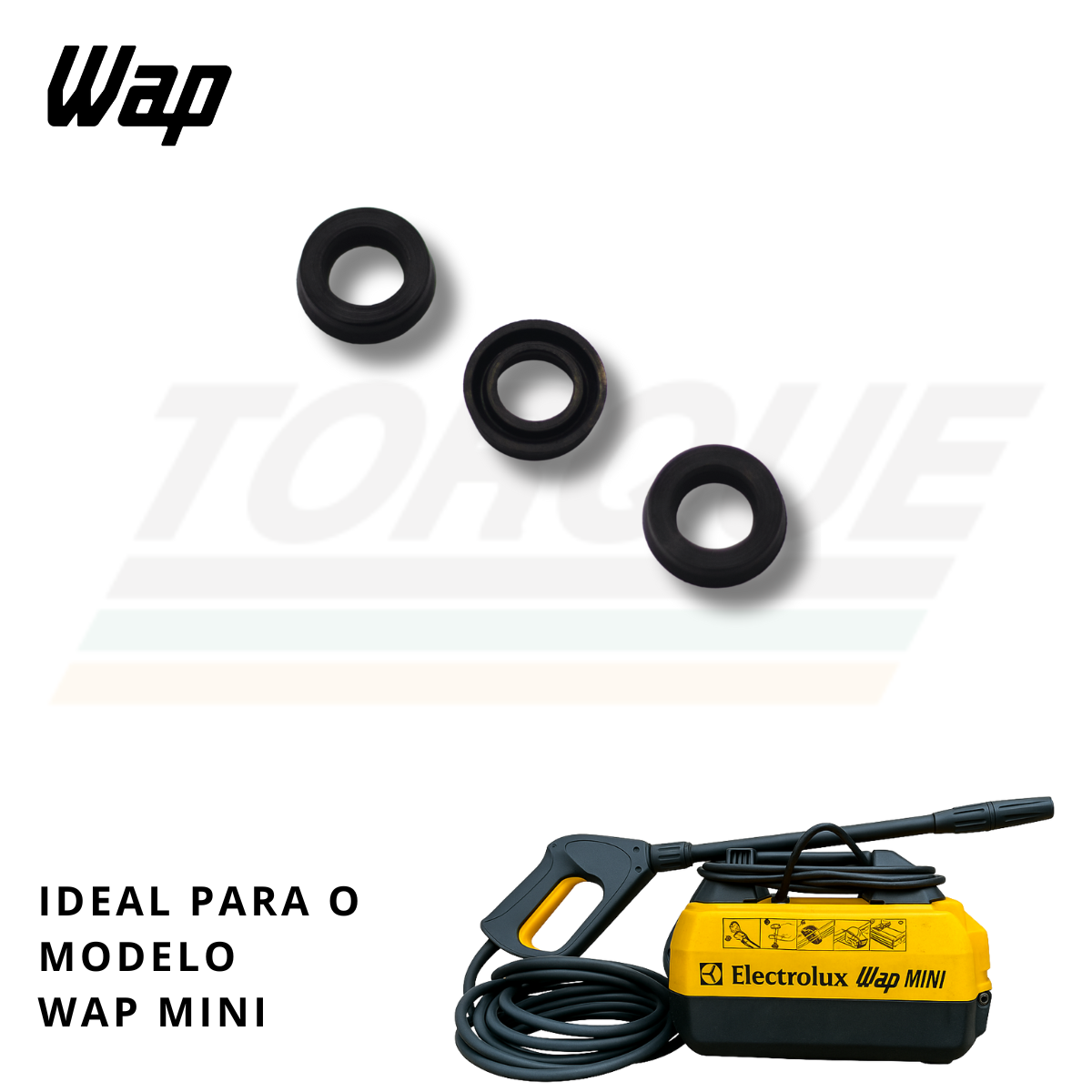 Kit Gaxeta C/3 para Wap Mini 14x22x6 NBR - 67300728 (Original)