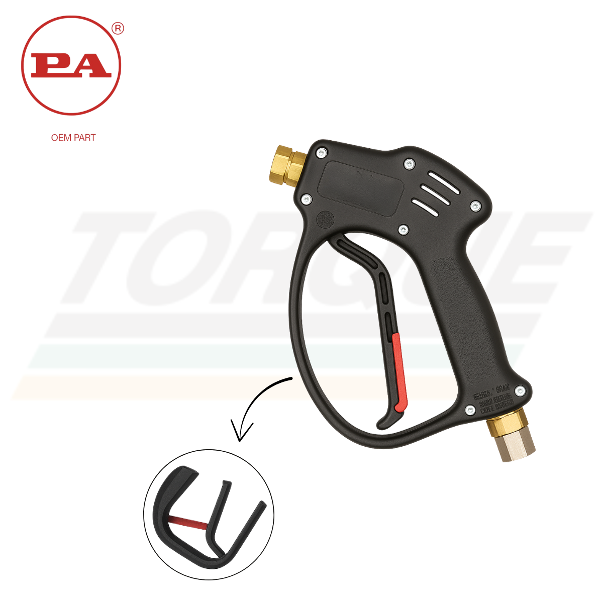 Pistola De Alta Pressão RL26 F22/F1/4 Engate Rotativo P.A - 30.1758.00 (Original)