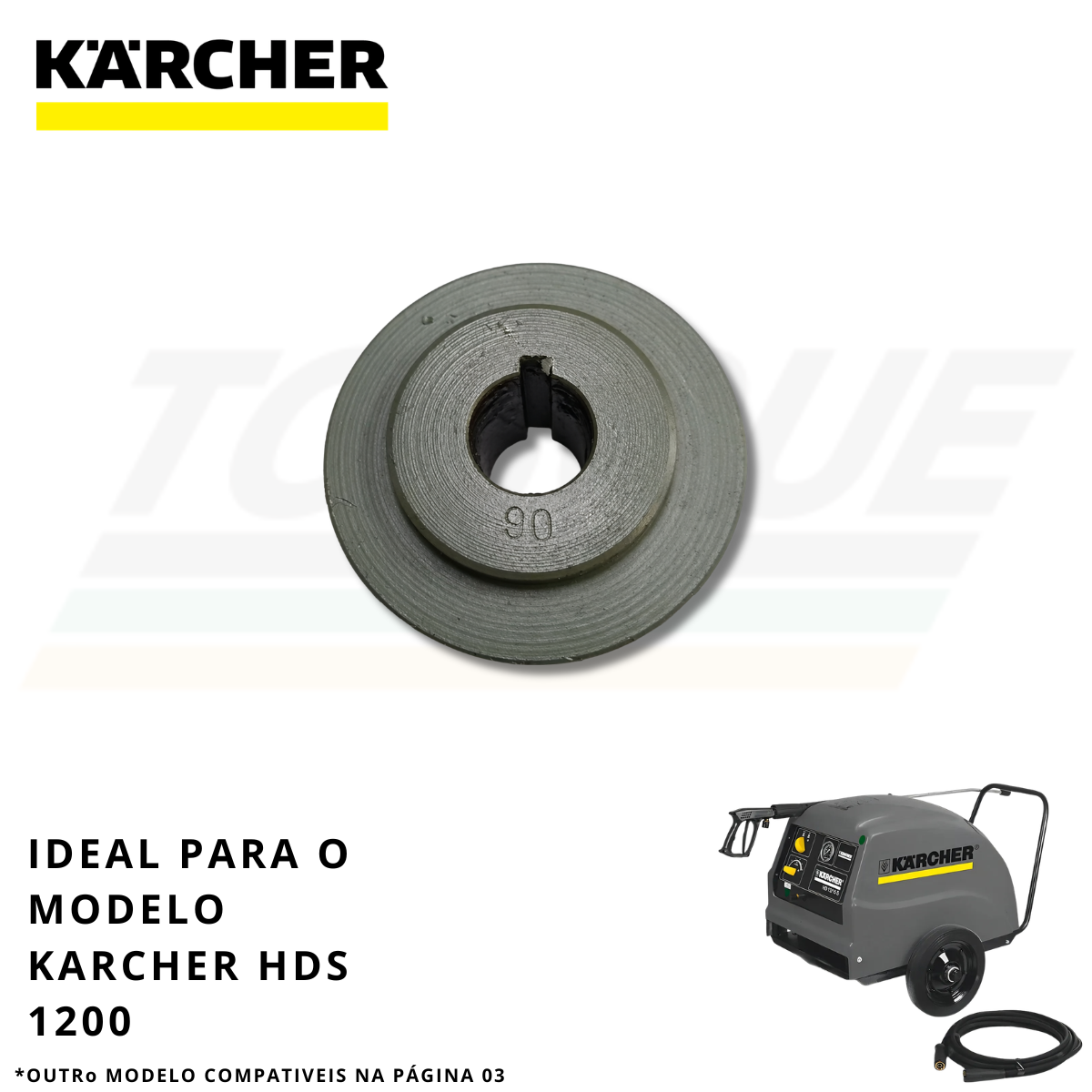 Polia FE Karcher 76x22x42 para HDS 1200 - 9.363-006.0 (Original)