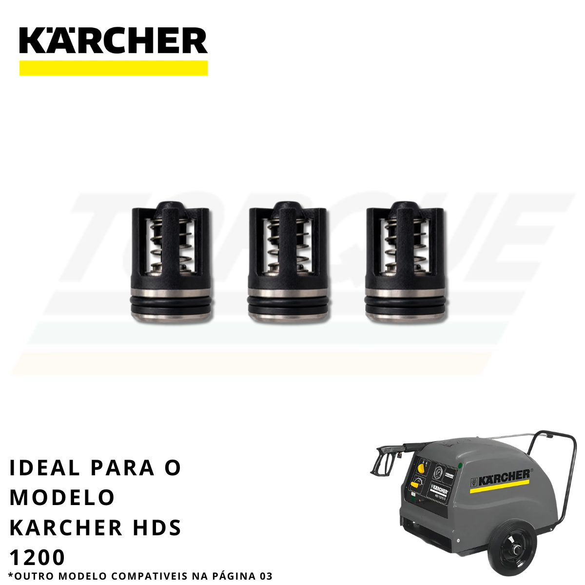 Kit Válvula Sucção/ Pressão para Karcher HDS 1200 - 9.139-376.0 (Original)