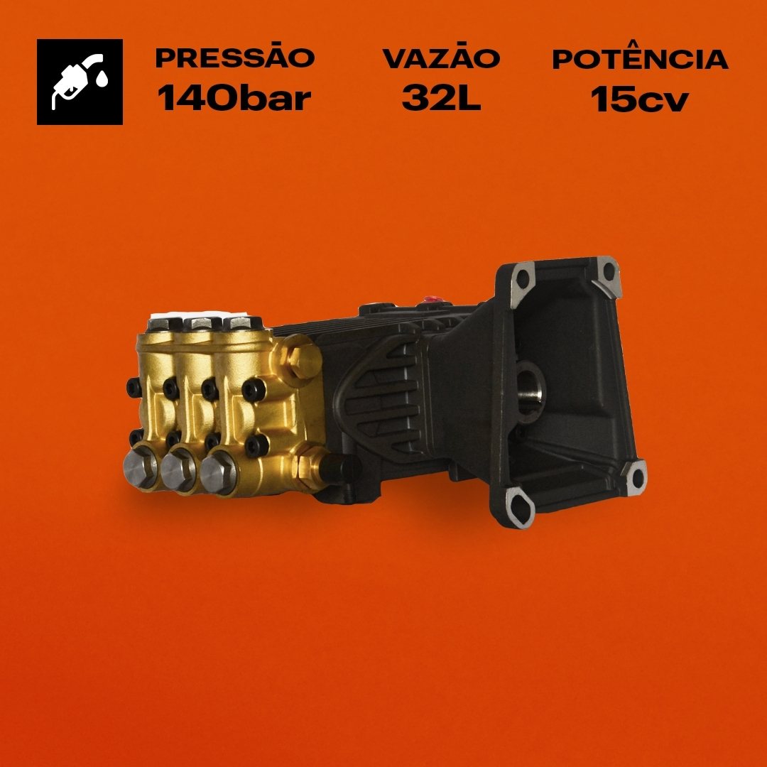 Bomba Triplex 32 Litros X 140bar - Eixo Fêmea - Danau