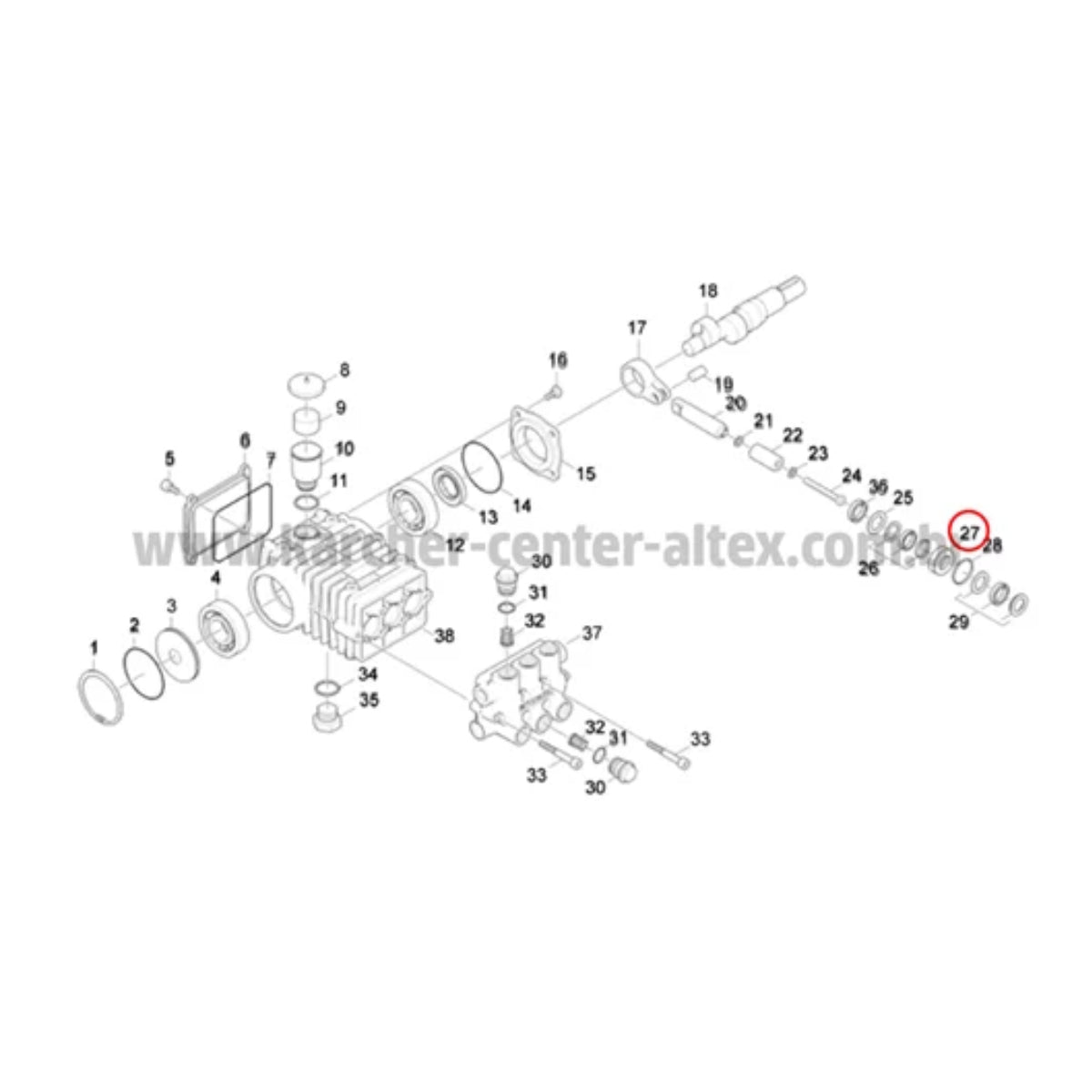 Bucha de Fechamento Karcher Hd 6/15 C | Karcher