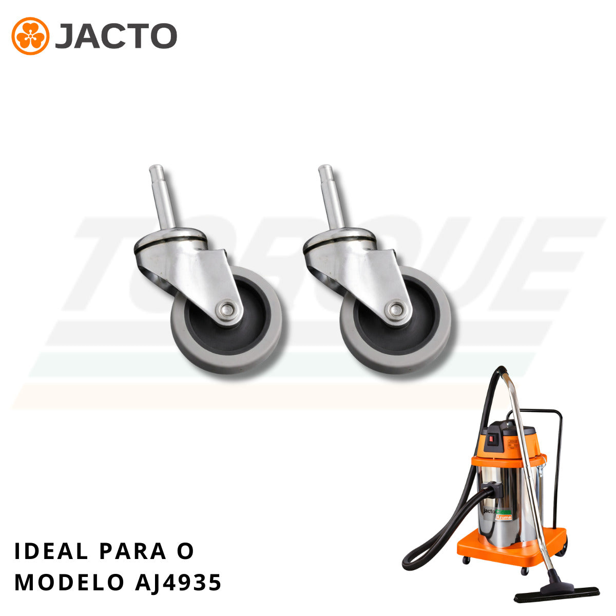 Kit Roda Pivotante WS 95 02un para Jacto AJ4935 - 74699 (Original)