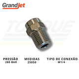 Bico Leque de Alta Pressão - M1/4 | 25050 GrandJet - 02.07.04.003