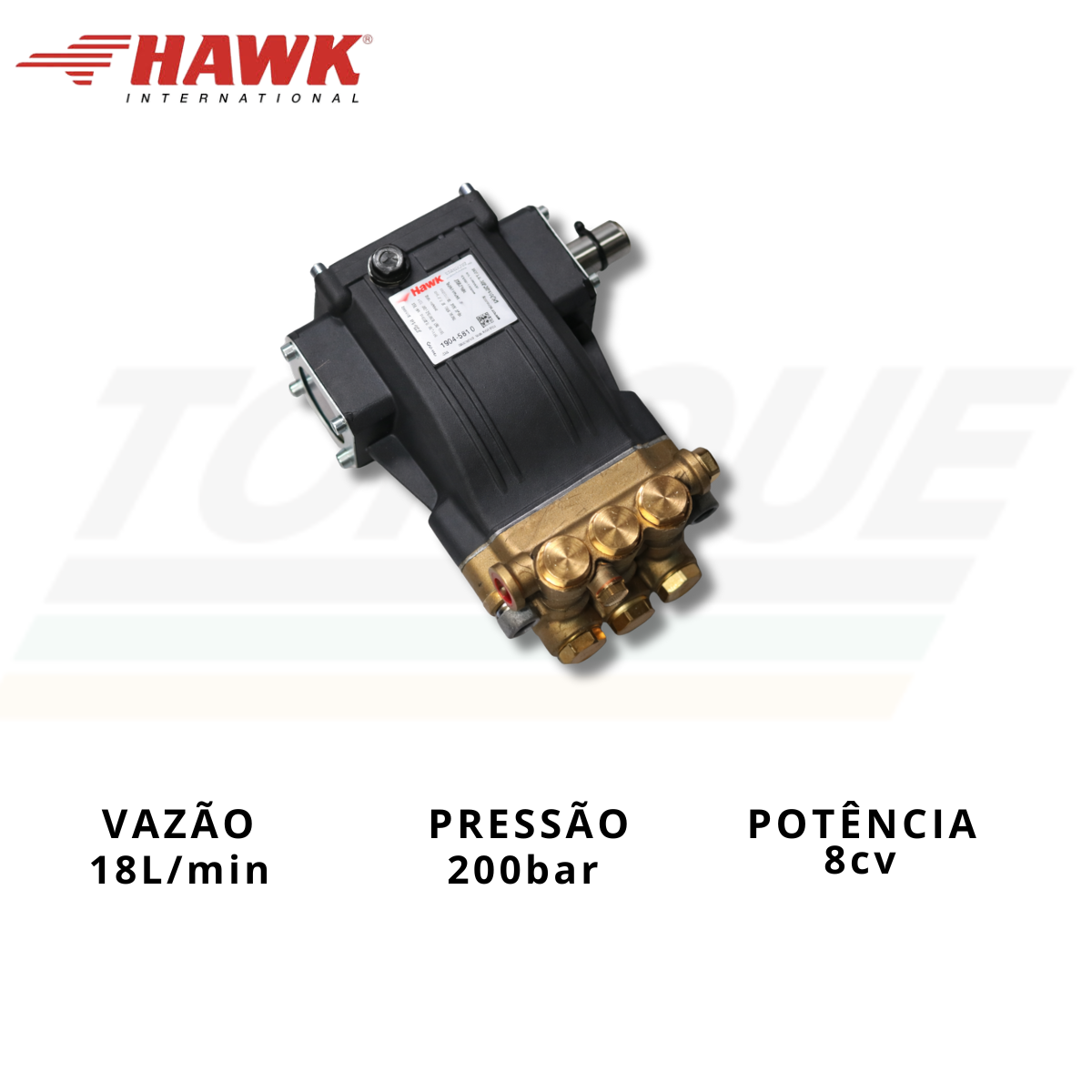 Bomba HAWK, mod. NHDP1520R - 18l/min. | 200 bar | 1750 RPM