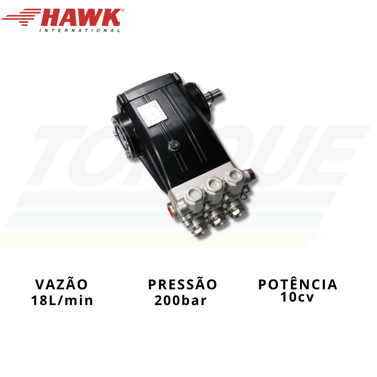 Bomba HAWK, mod. XLT1520HTIR  - 18l/min. | 200 bar | 1750 RPM | 85ºc