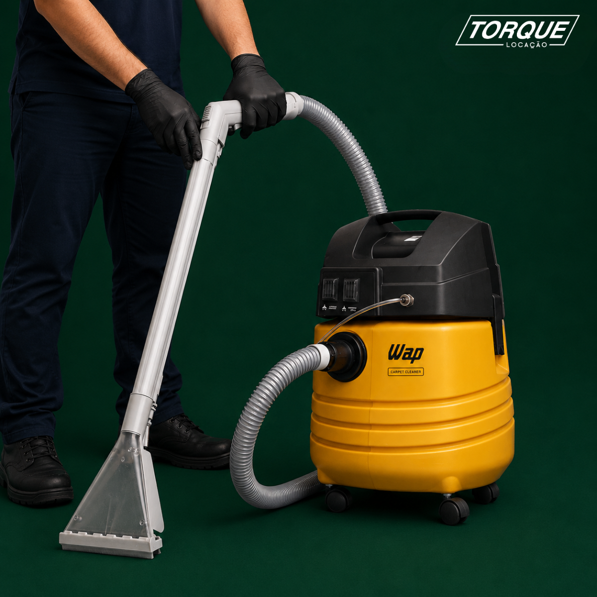 [Locação] Extratora de Sujeira Profissional Carpet Cleaner Motor Duplo Estágio para Pisos Tapetes Estofados 1600W 110V WAP