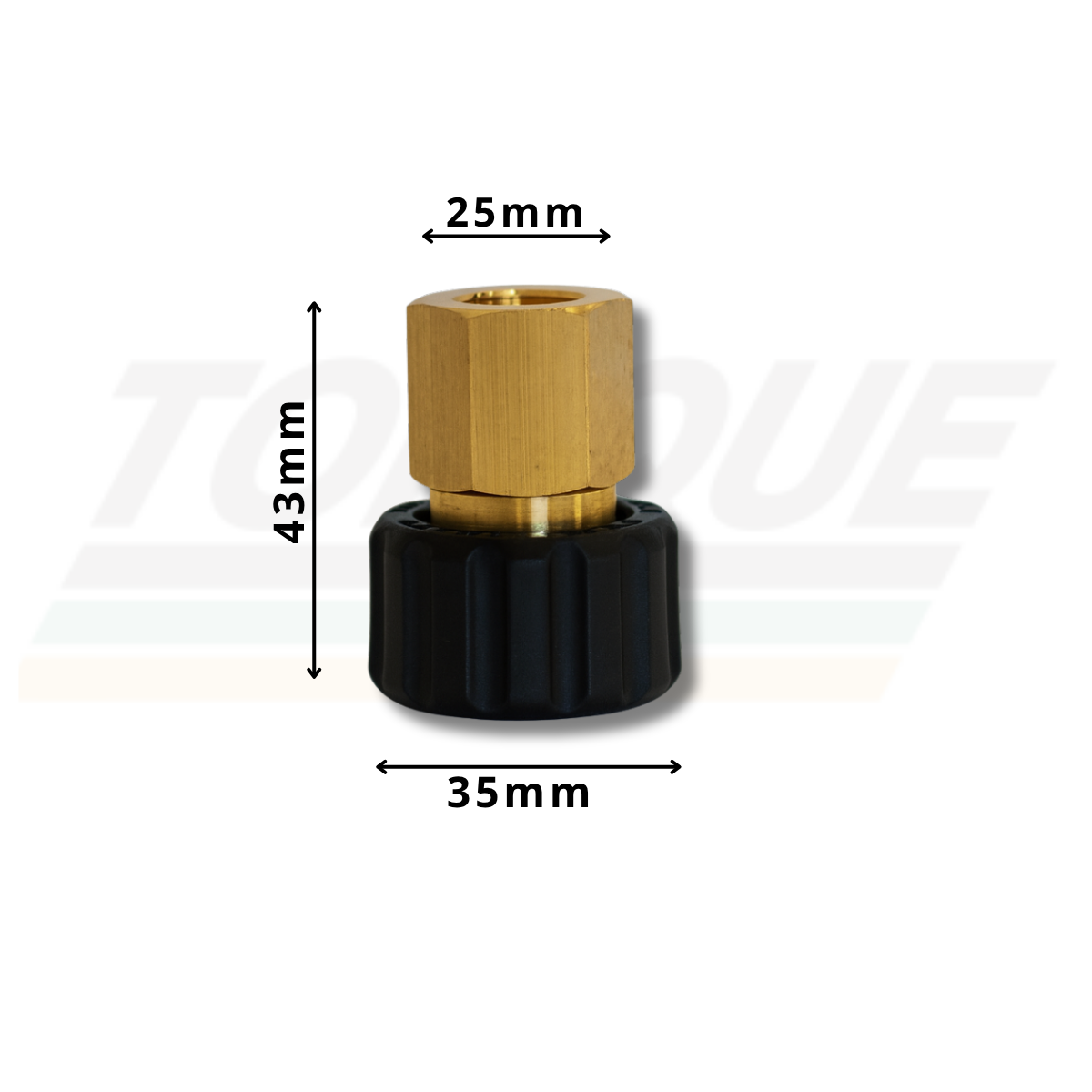 Conexão F22 x F1/4 (Porca) GrandJet - 02.07.08.007 (Original)