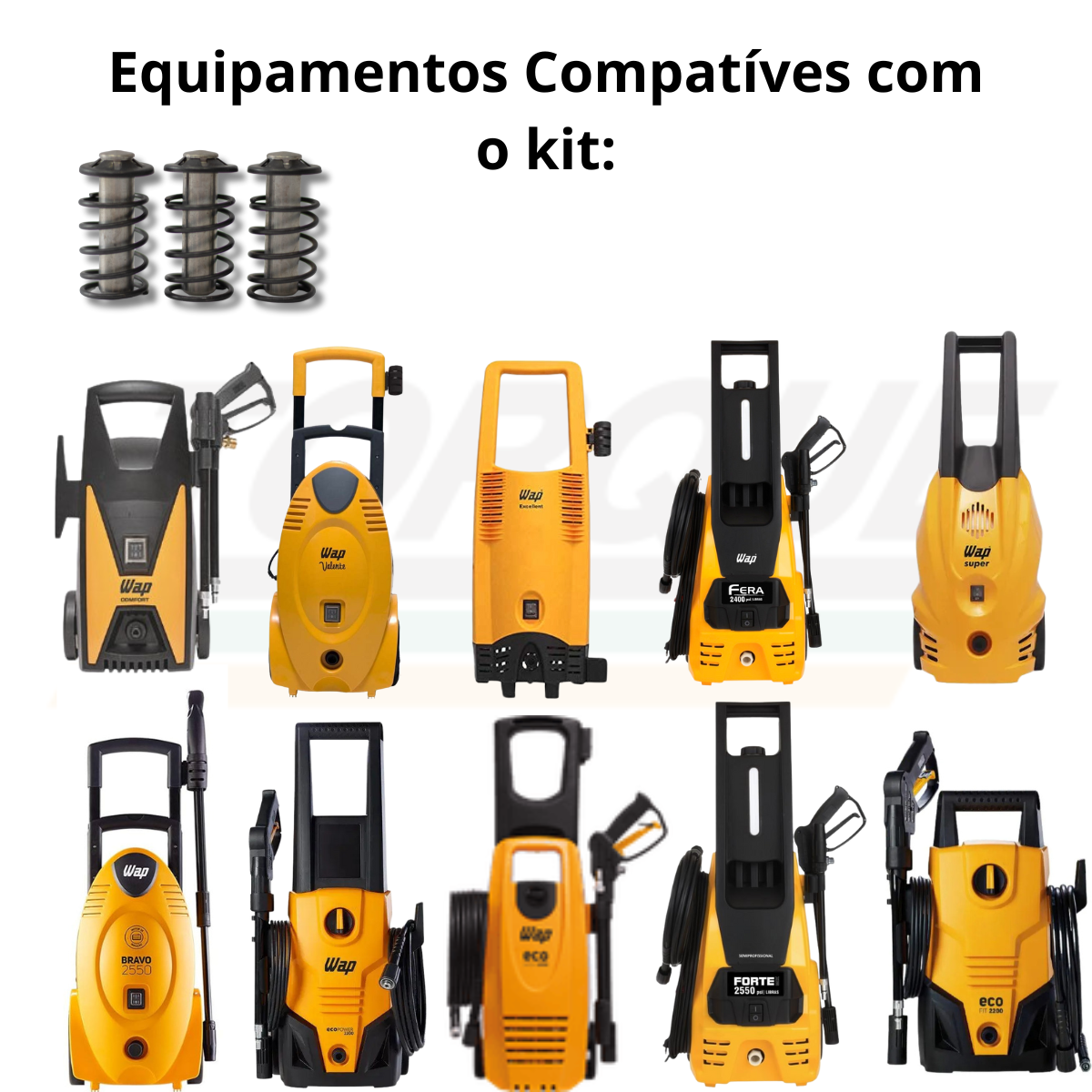 Kit Pistões C/3 para Wap Bravo/ Excell/Valent - VB70-49-51 (Original)