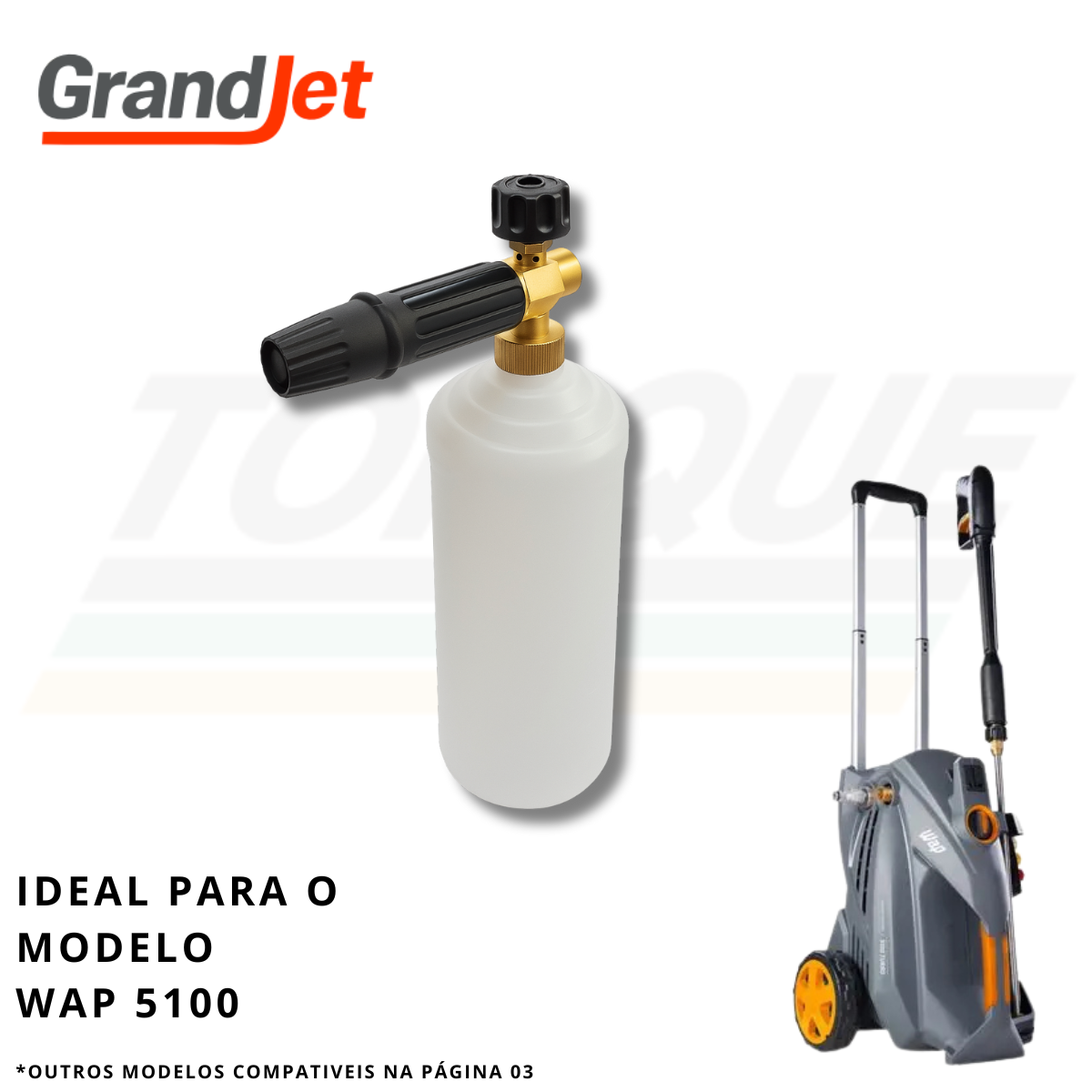 Jateador de Espuma Profissional 1L 1.25mm Grandjet - 02.07.12.001 (Original)