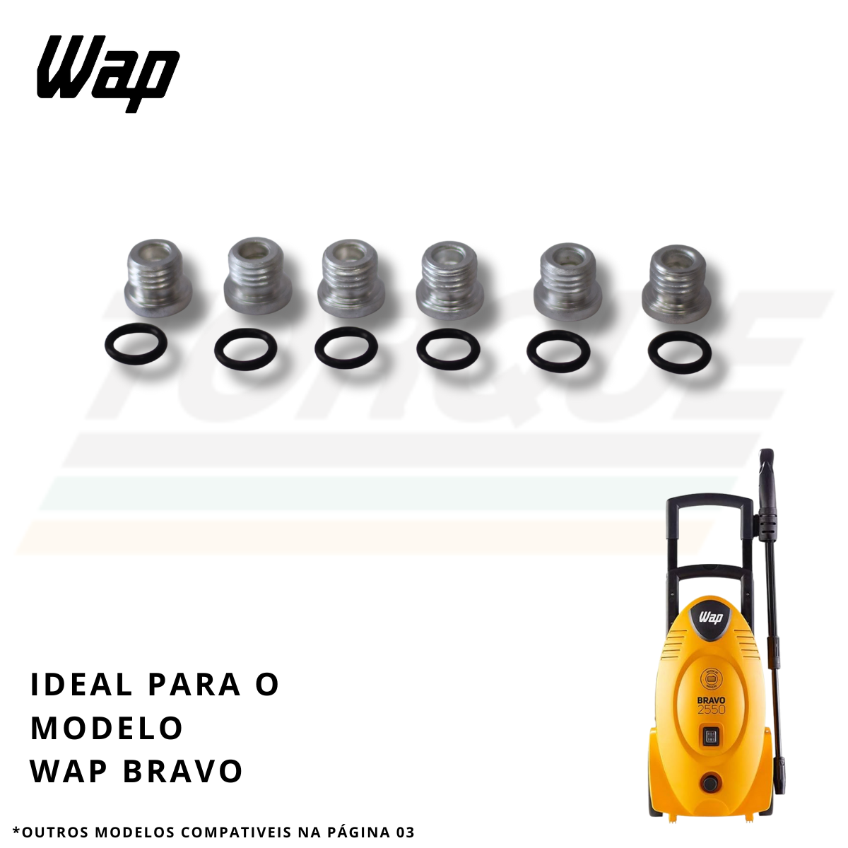 KIT N° 05 Tampões das válvulas S/P para Wap Bravo/Excell/Valent - VG70-41-42 (Original)