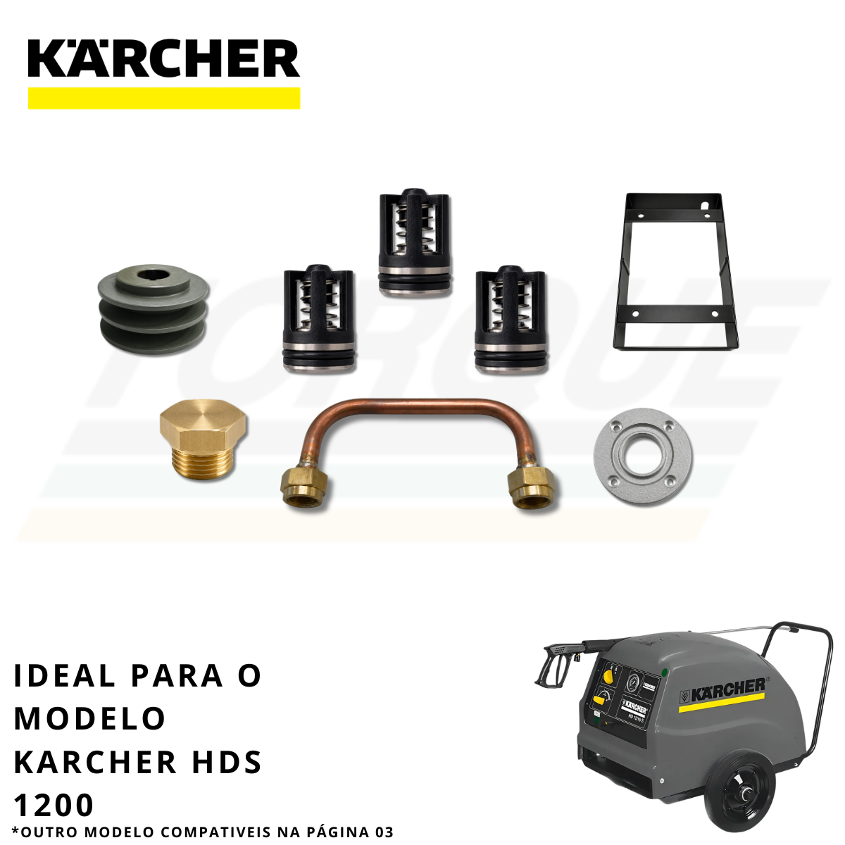 Kit 06un Peças de Reposição para Karcher HDS 1200 / HD800 - Original