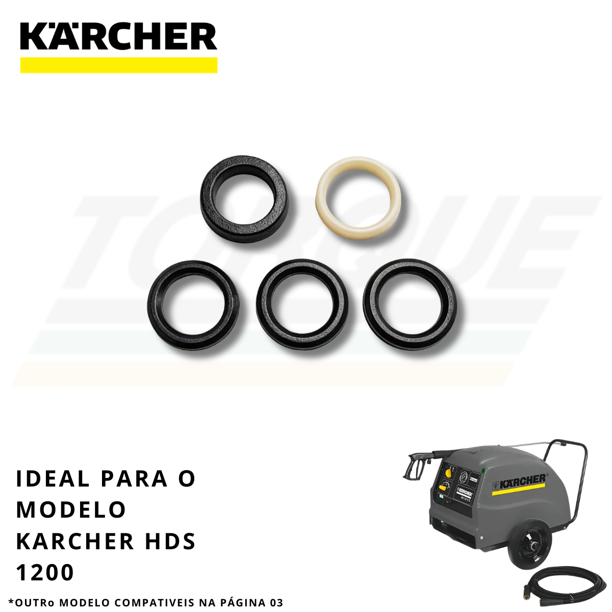 Kit Gaxeta 22mm Karcher HDS 1200 - 9.376-015.0 (Original)