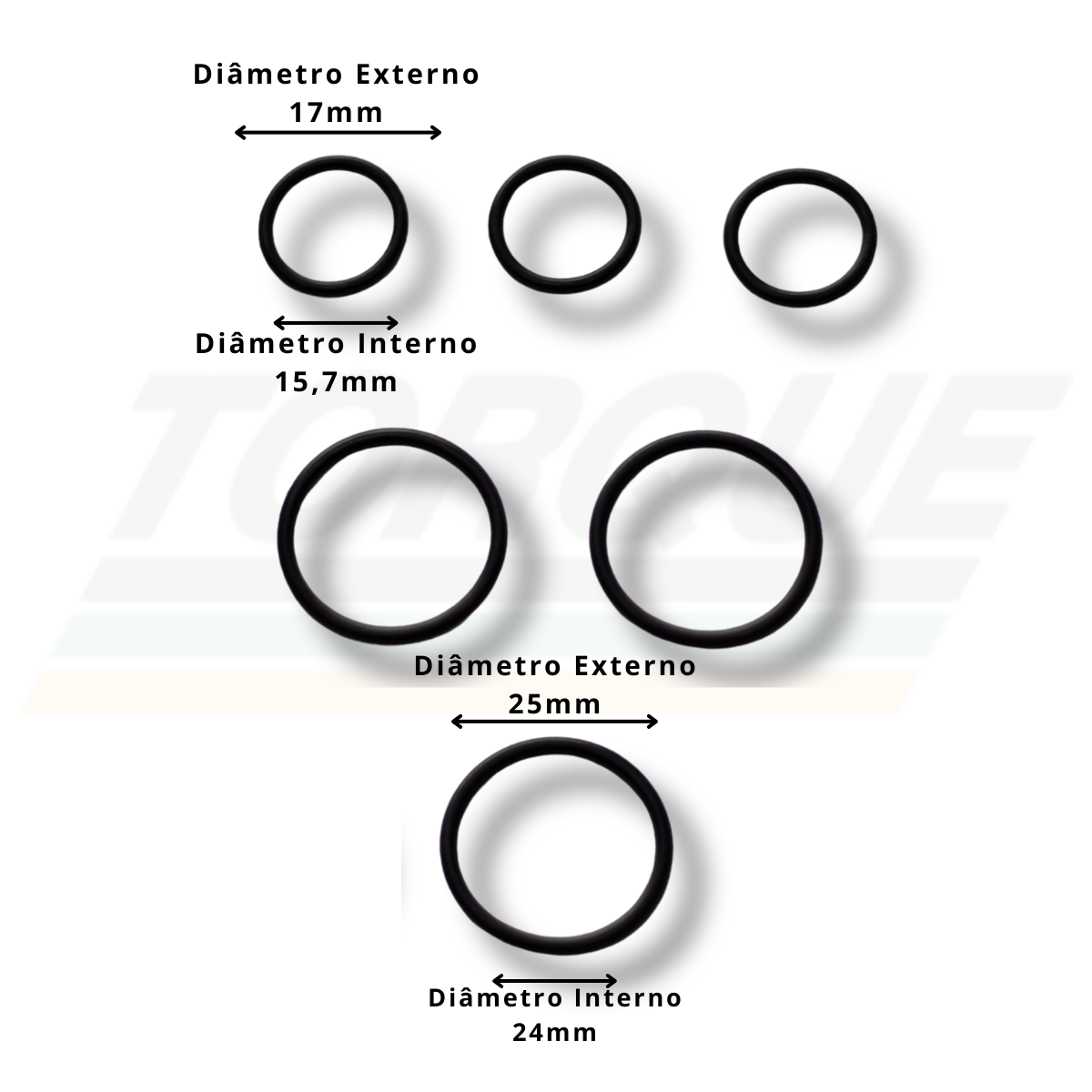 Wap - Kit N°6 vedações para Wap Podium/ Top II VH130P-38-42 - (Original)