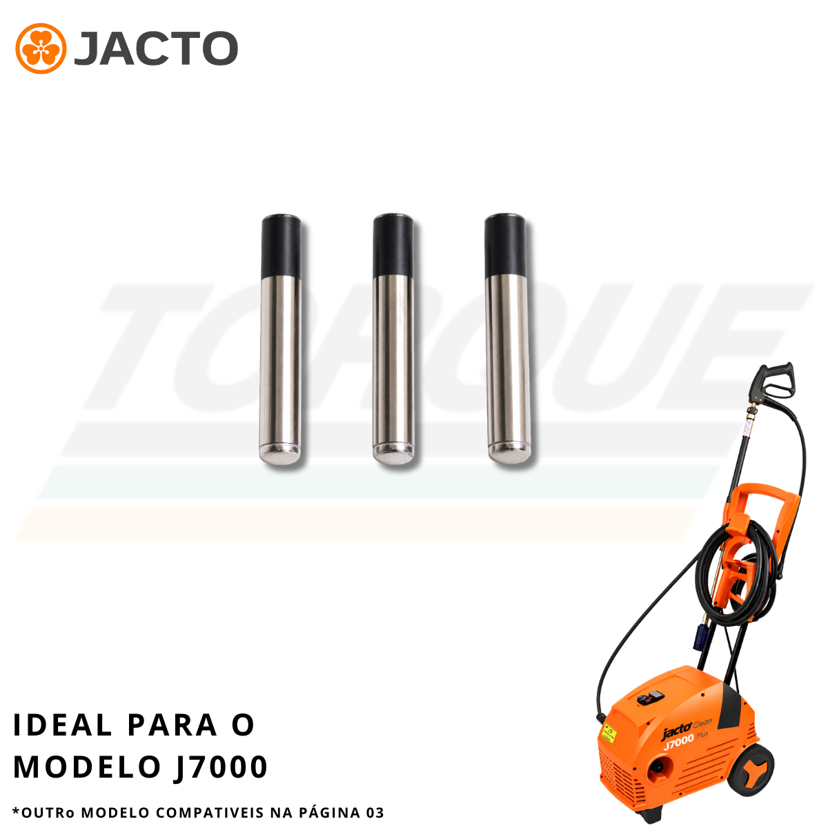 Kit Pistão Cerâmica 03un para Jacto J7000 12x69 - 95646 (Original)