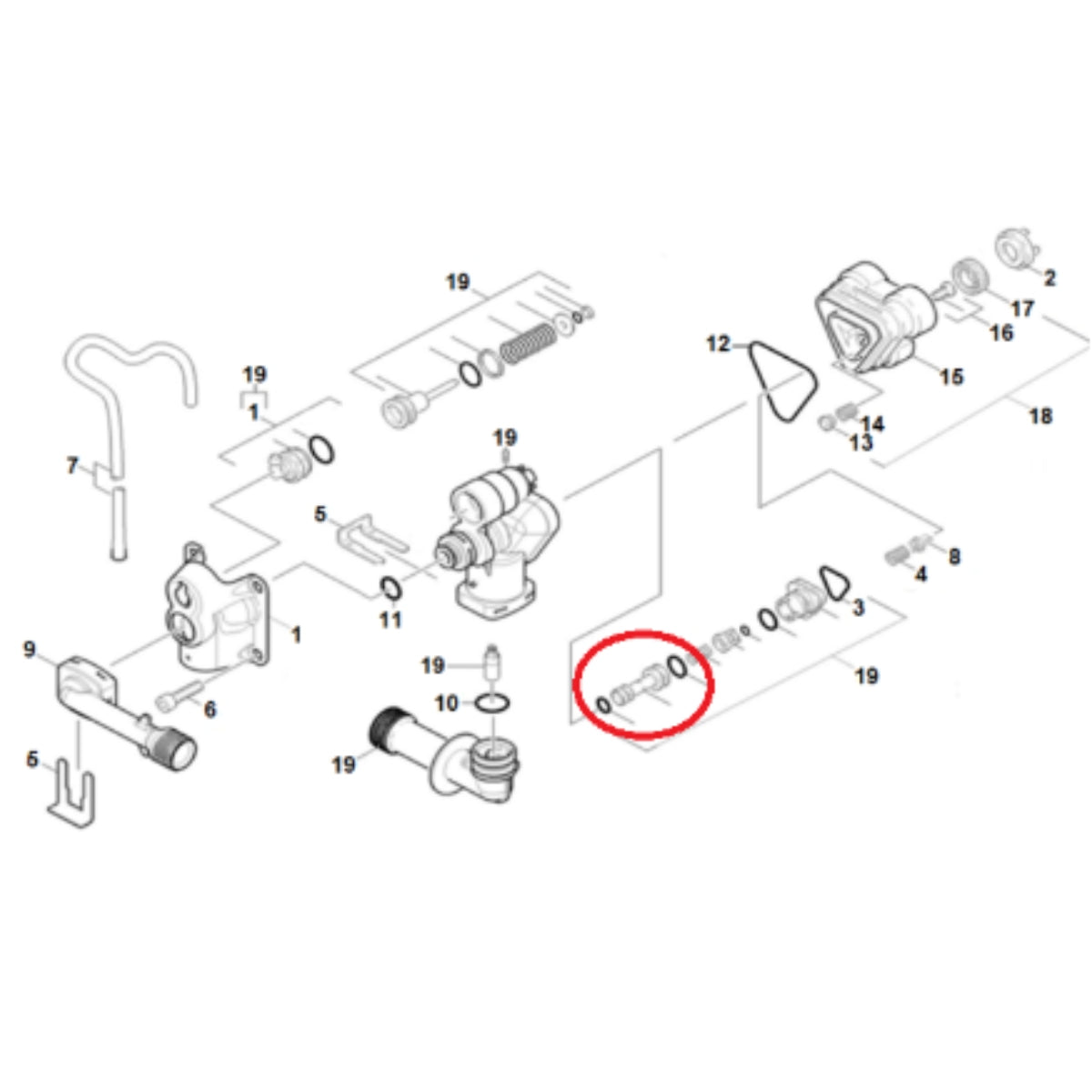Bico Injetor Lavadora Cabeçote K3.98 | Karcher