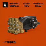 Bomba Triplex Alta Pressão - Hawk - XLT3325IR - 40 l./min | 250 BAR | 25 CV