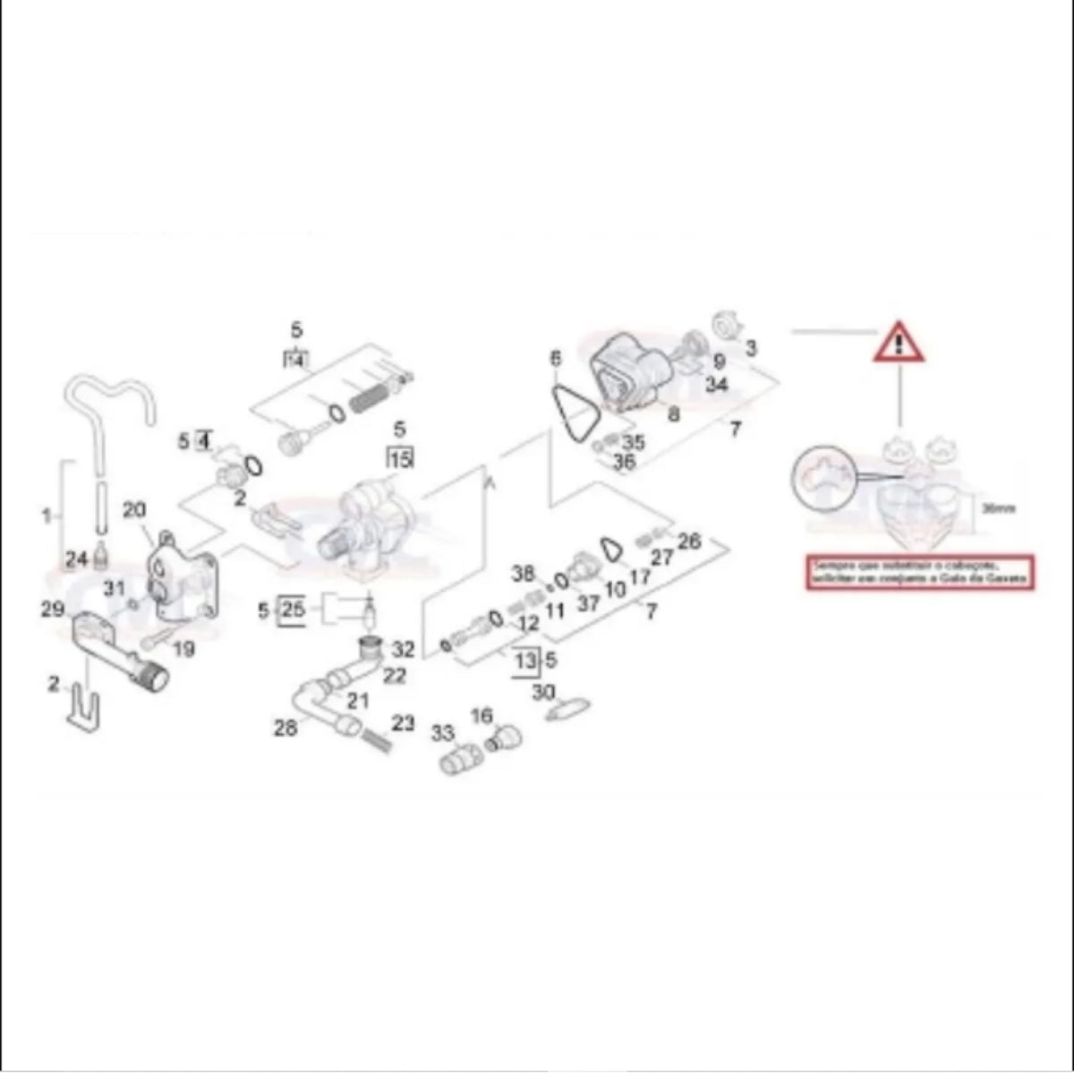 Cabeçote do coletor Karcher - completo