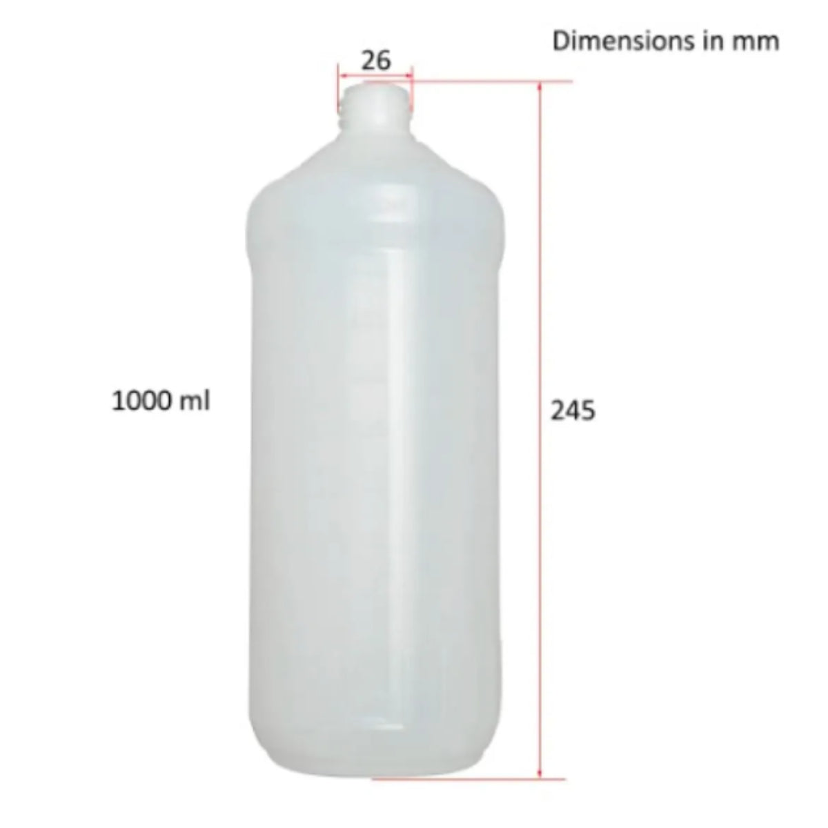 Garrafa de plástico  Snow Foam 1 L Grandjet