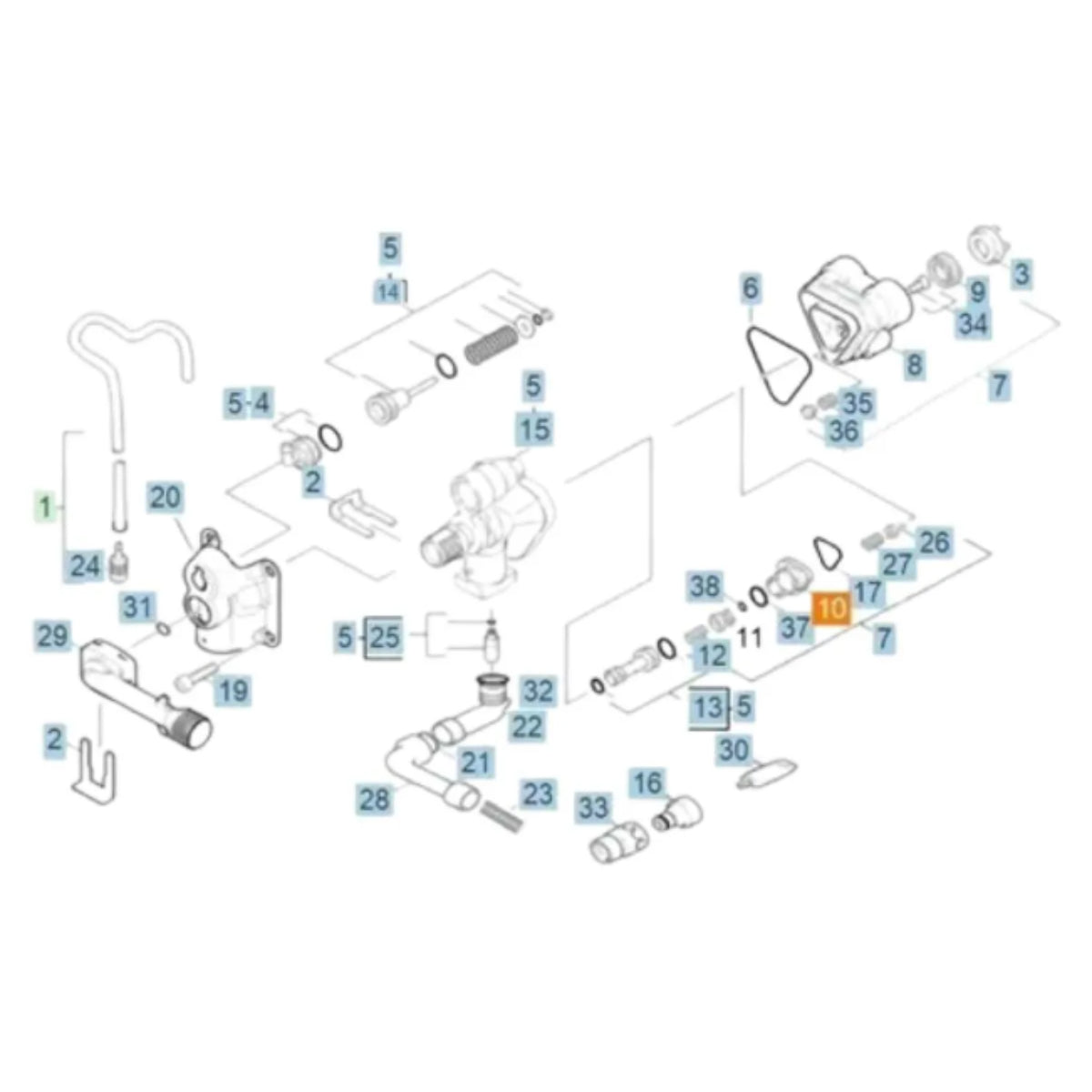 Peça de acoplamento  Karcher K 3.98