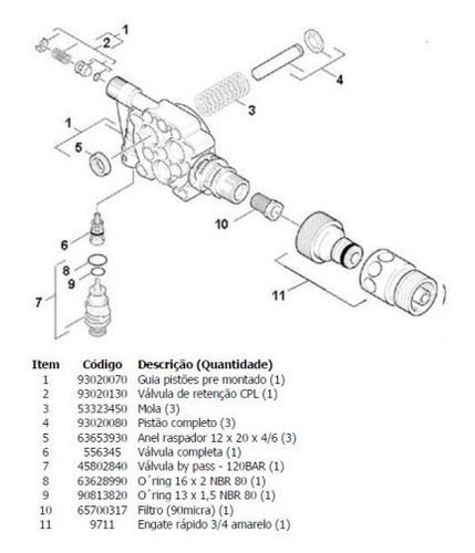 Válvula de retenção Karcher K 3xx